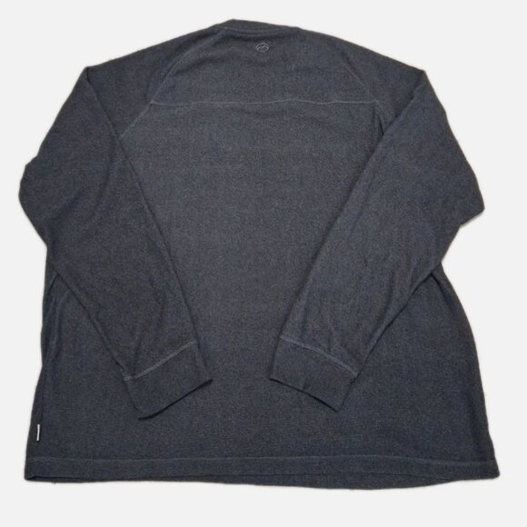Magellan Shirt Mens 3XL Classic Fit LS Pullover Crew Neck Zip Chest Pocket Gray - Picture 2 of 11